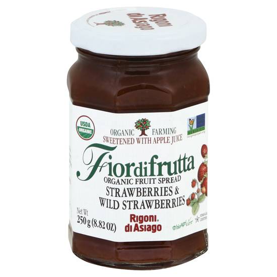 Fiordifrutta Organic Strawberry & Wild Strawberries Fruit Spread