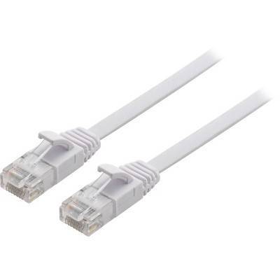 Philips 50' Cat6 Flat Ethernet Cable  - White