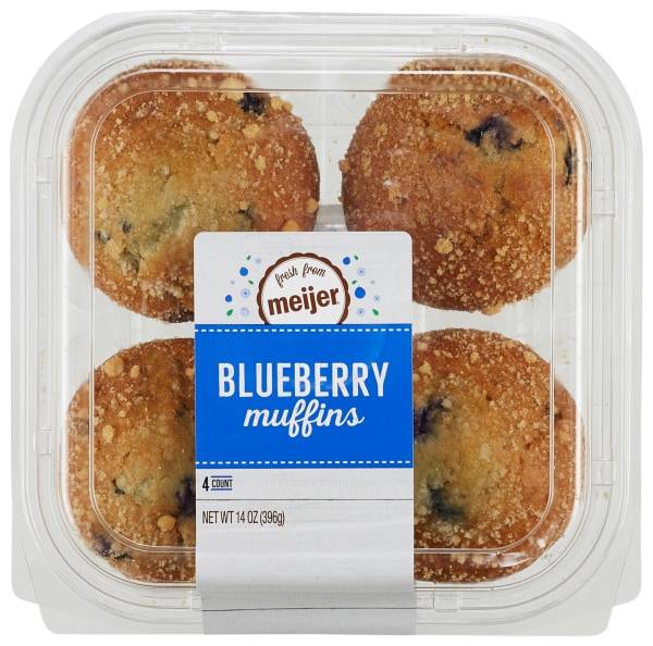 Meijer Blueberry Muffins (4 ct)