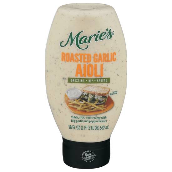 Marie's Roasted Garlic Aioli Dressing Dip Spread