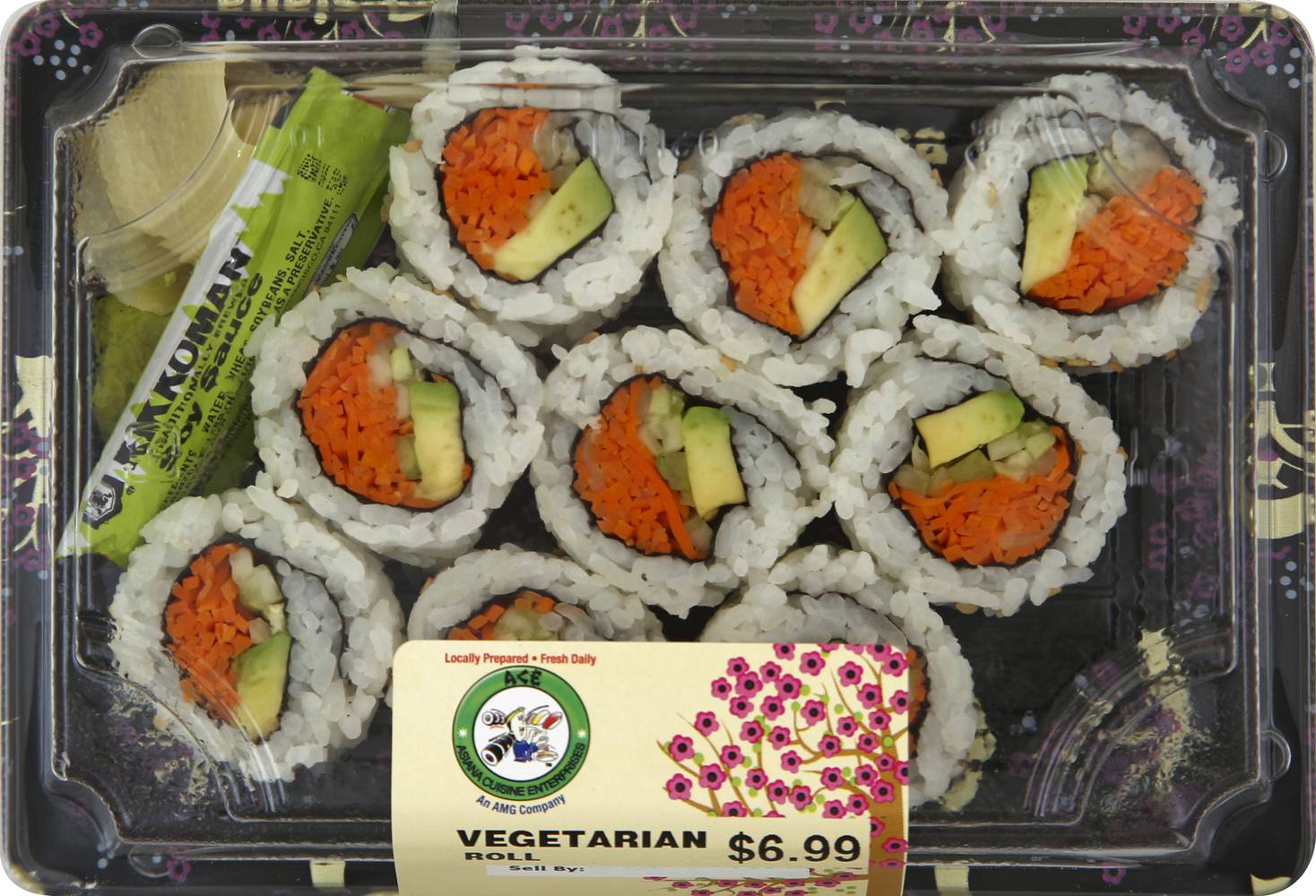 ACE Sushi Vegetarian Roll (5 oz, 9 ct)