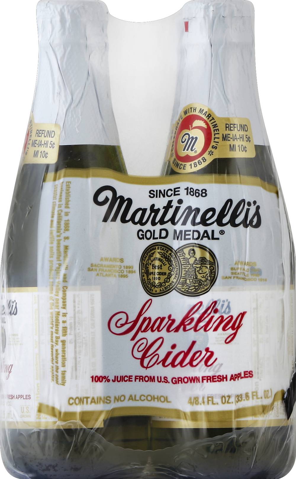 Martinelli's Gold Medal Sparkling Cider (4 x 8.72 oz)