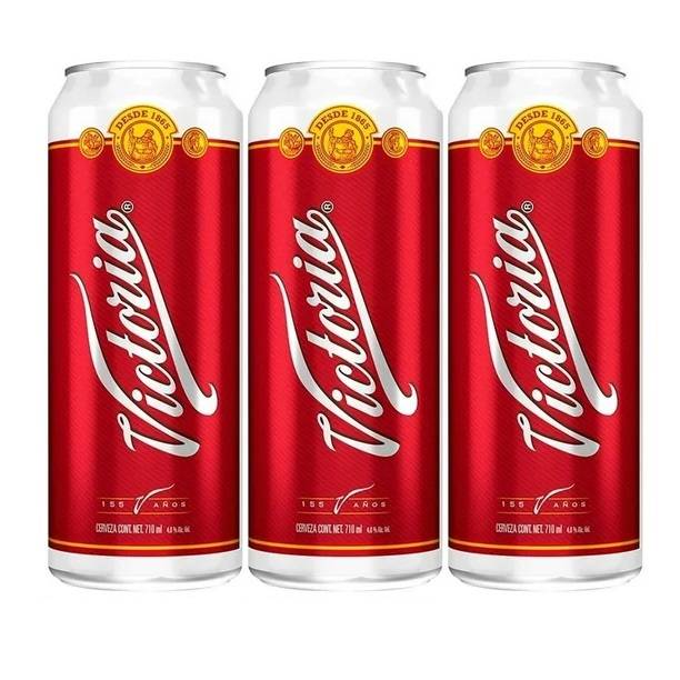 Victoria cerveza tipo viena (3 pack, 710 mL)