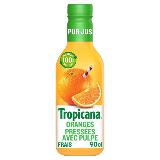 Tropicana - Jus pressées avec pulpe (900 ml) (orange)