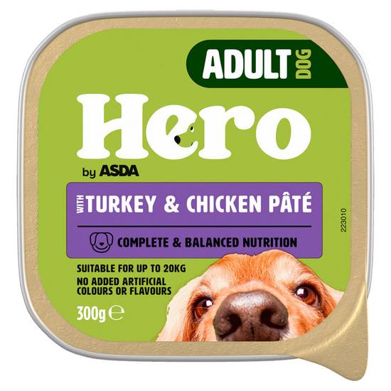 Asda Hero Adult with Turkey & Chicken Pâte 300g
