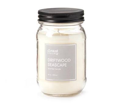 Driftwood Seascape Mason Jar Candle, 10 oz.