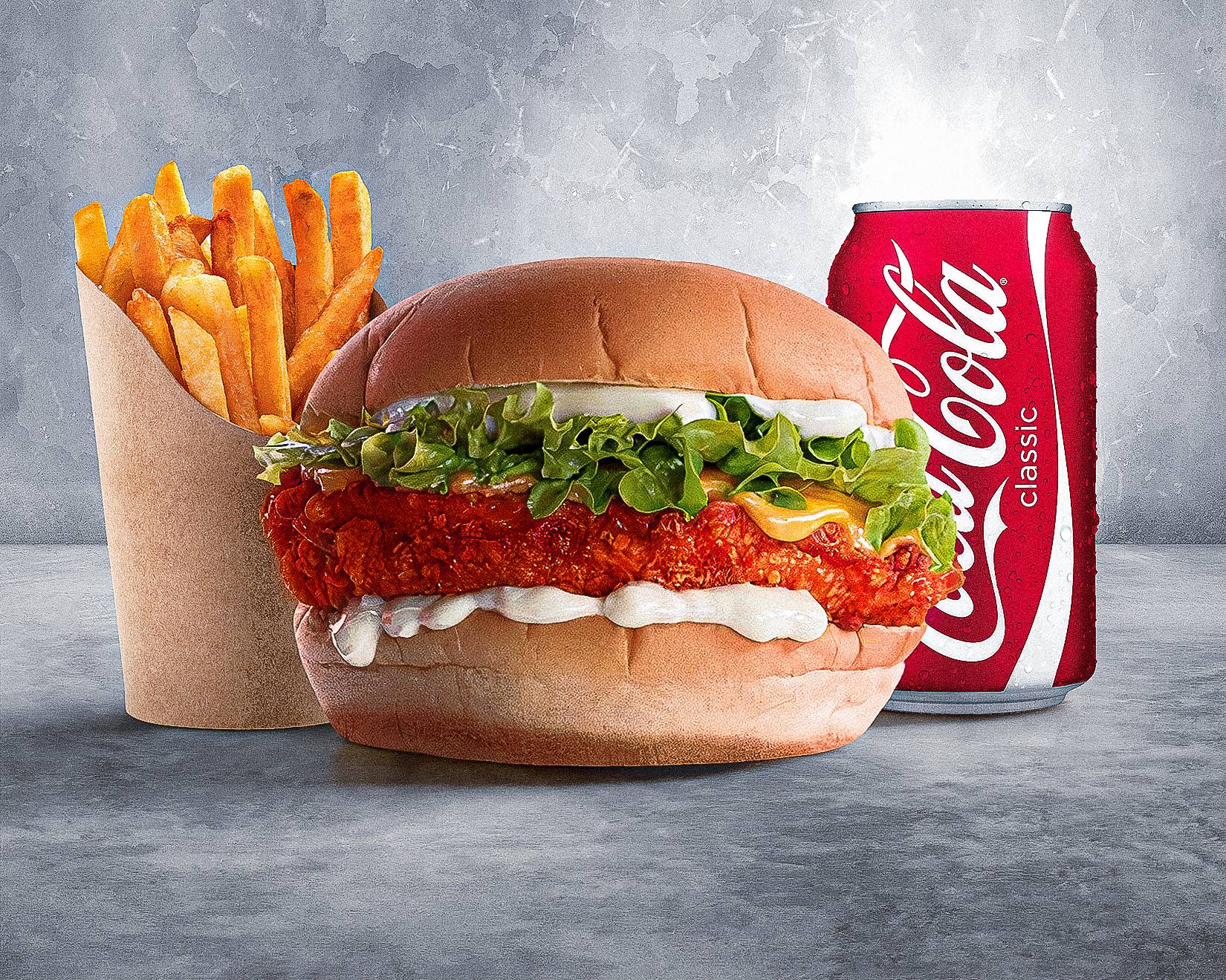 Menu smash thaï Chicken burger