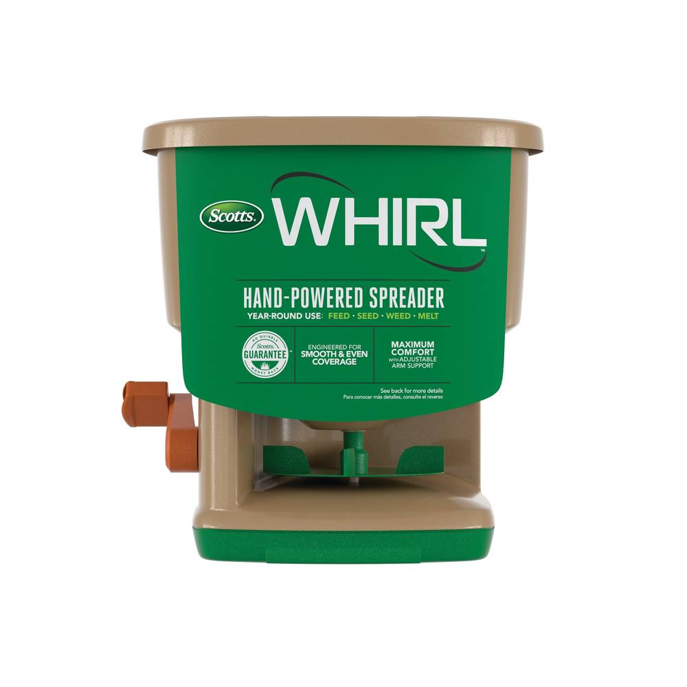 Scotts 8-lb Whirl Handheld Compatible with Ice Melt, Fertilizer and Seed Spreader | 71060