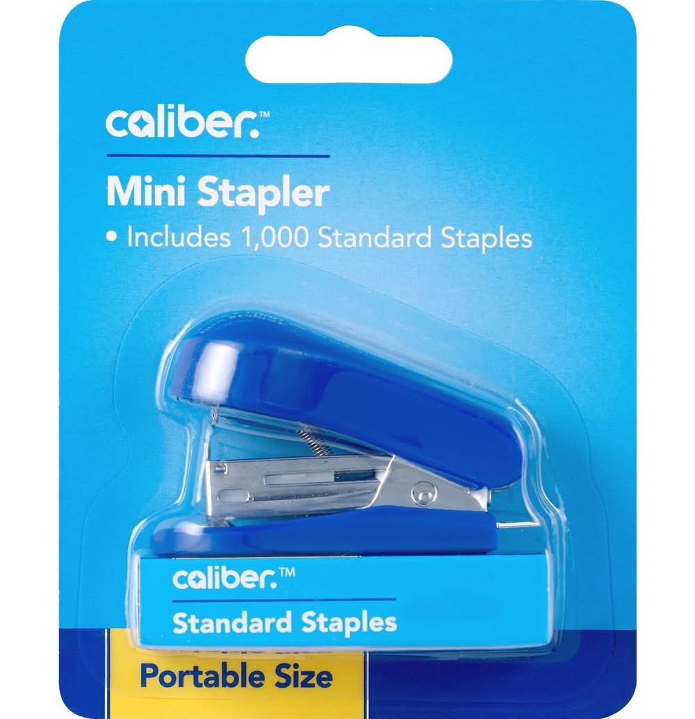 Caliber Mini Stapler, Black