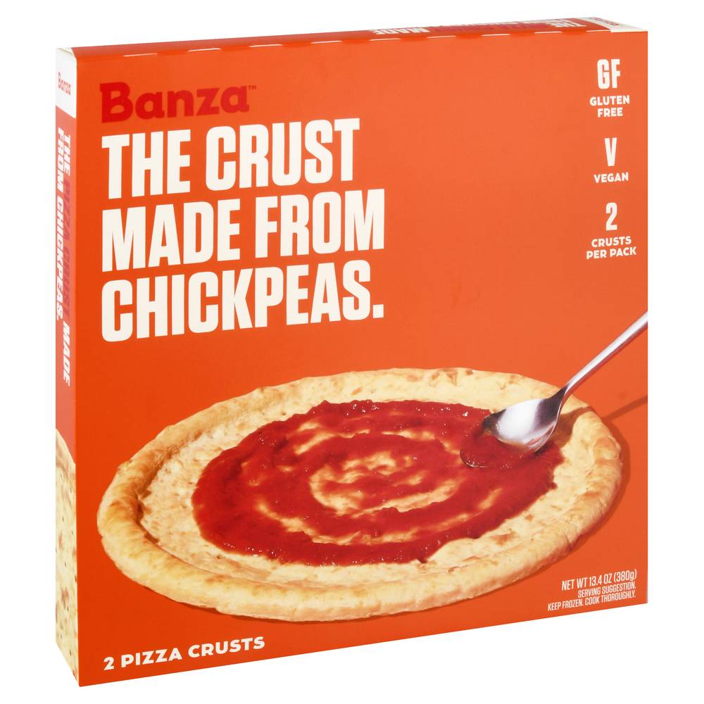 Banza Gluten Free Vegan Chickpea Pizza Crusts (13.4 oz, 2 ct)