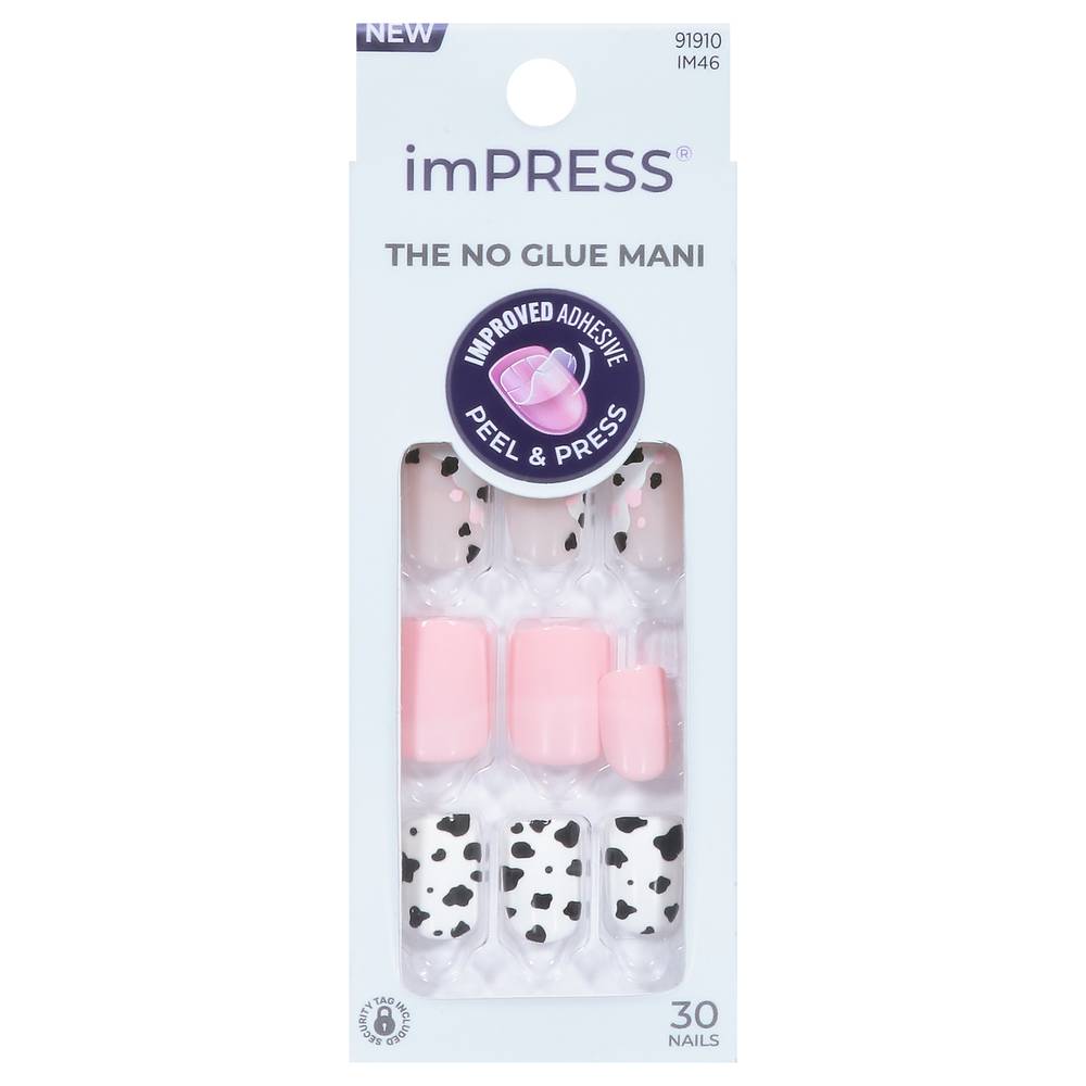 imPRESS Improve Adhesive Peel & Press Nails, short (30 ct)