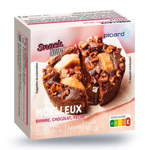 Moelleux banane, chocolat, pécan