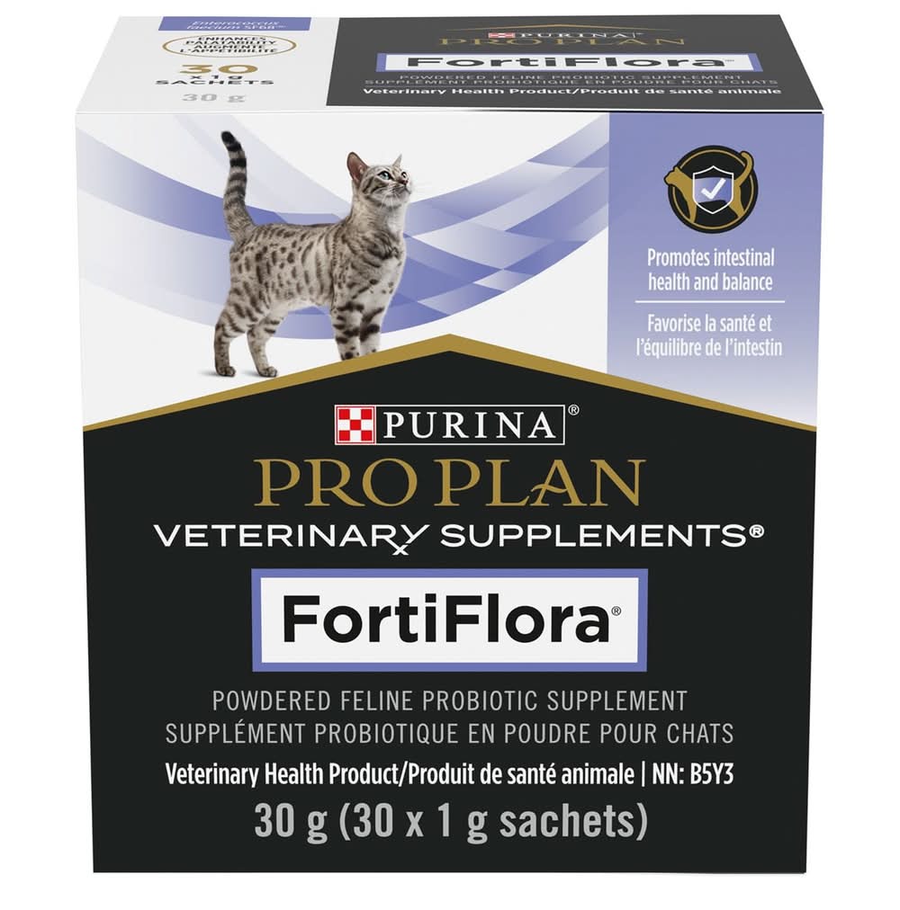 Purina Pro Plan Veterinary FortiFlora Probiotic Powdered Cat Supplements, 30 pack