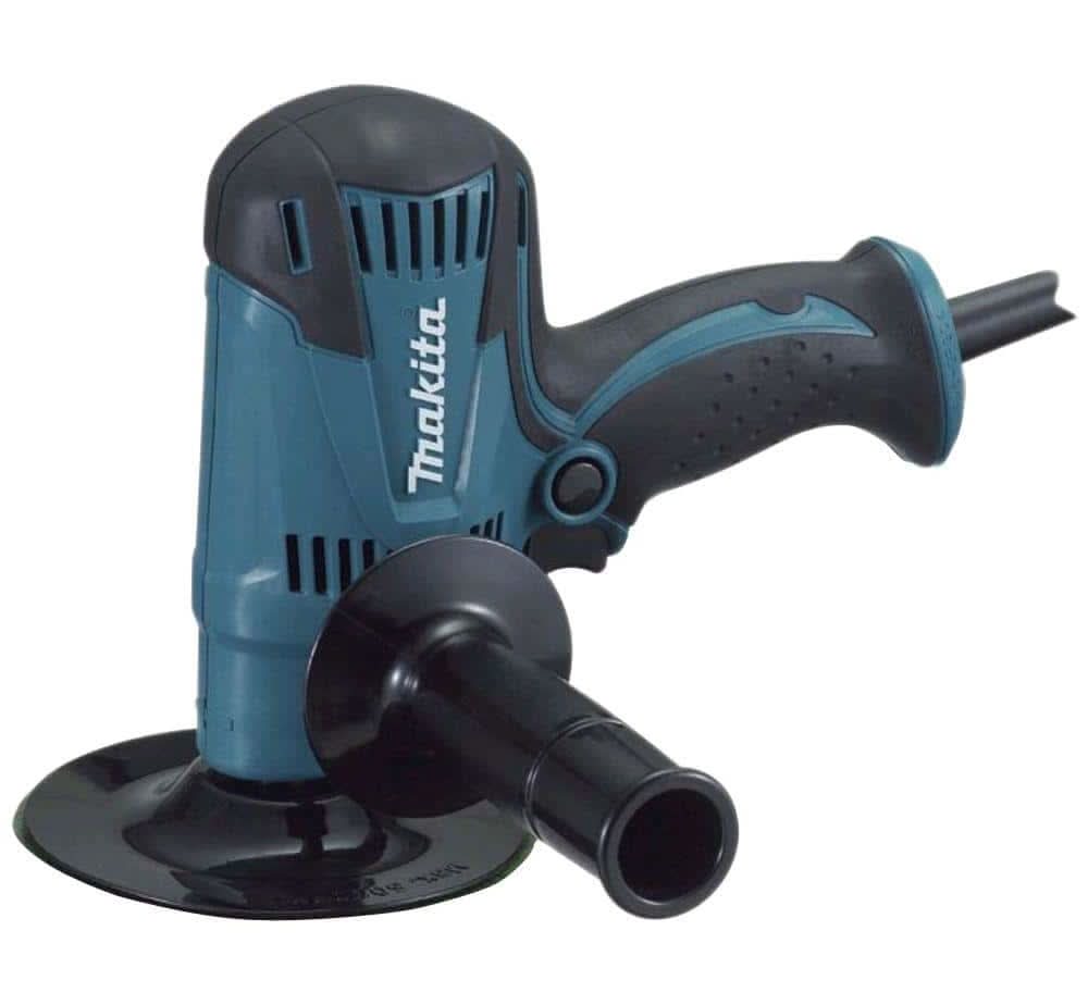 Makita 4.2 Amp 5 In. Corded Lightweight Compact Disc Sander With Disc, Pad, And Side Handle