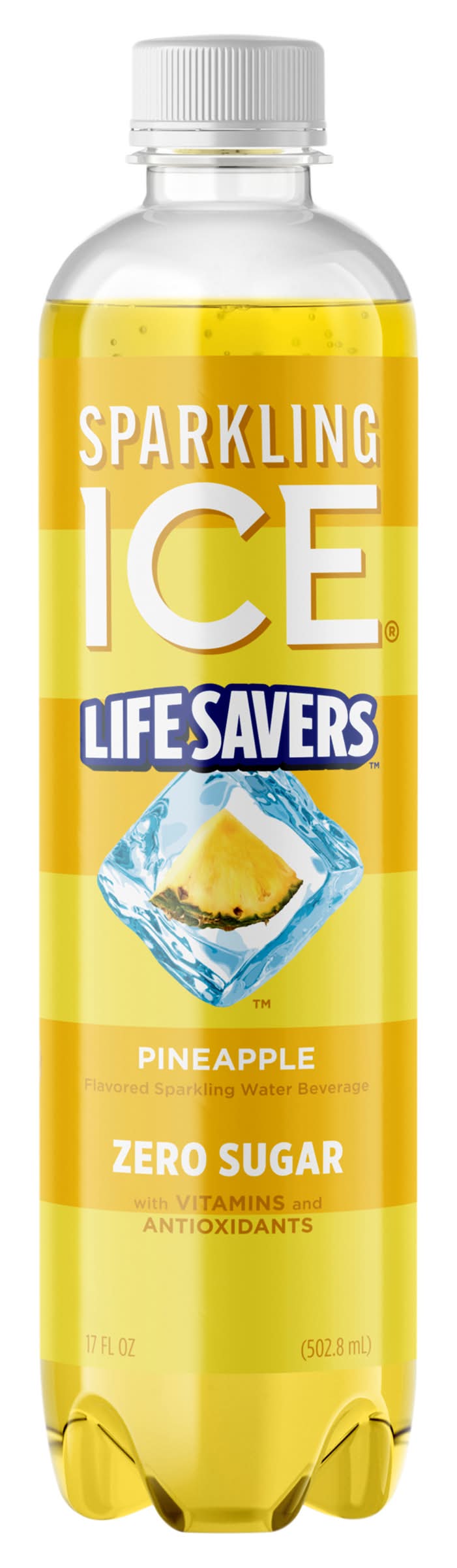 Sparkling Ice Life Savers Zero Sugar Flavored Sparkling Water, Pineapple (17 fl oz)