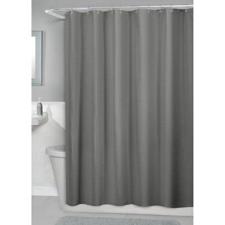 Hometrends Waffle Fabric Shower Curtain (1 unit)