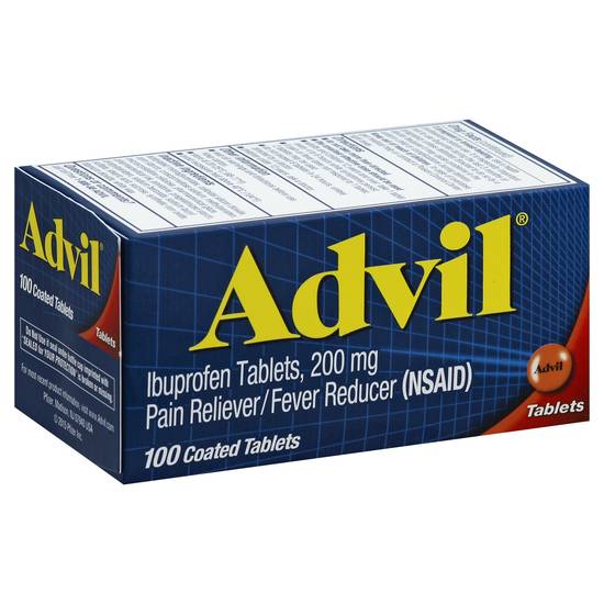 Advil Ibuprofen Tablets 200 mg (100 ct)