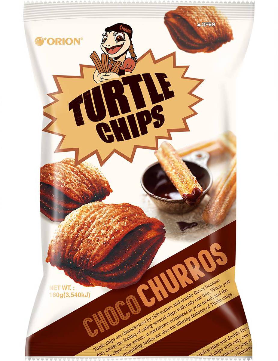 Orion Turtle Chips Choco Churros Flavour (160g)