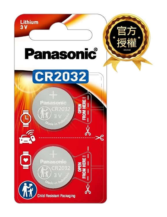 國際鋰鈕扣電池Cr-2032(2入)