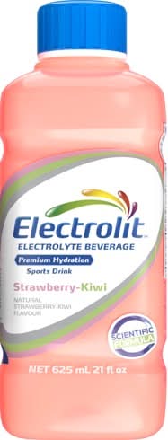 Electrolit Premium Hydration Electrolyte Sports Drink, Strawberry-Kiwi (625 ml)