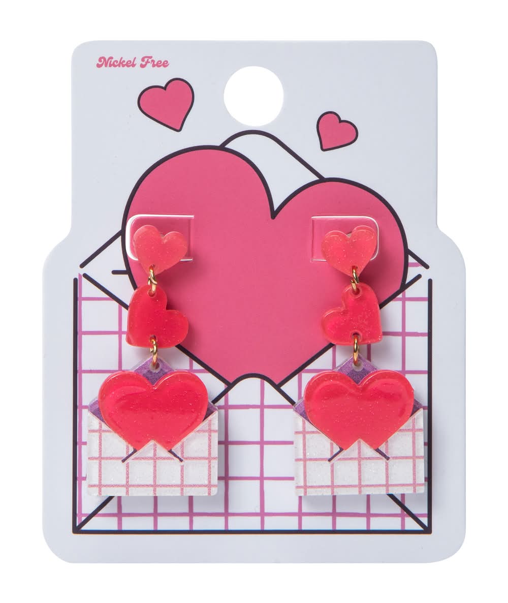 Valentine's-Themed Earrings Envelope