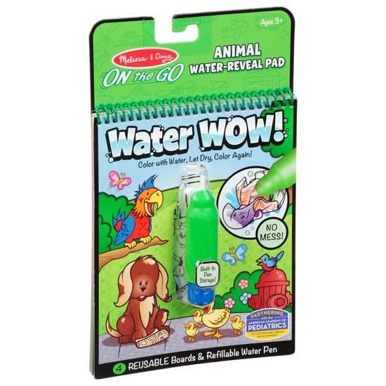 Melissa & Doug on the Go Water Wow! Animal Water-Reveal Pad (1 ct)