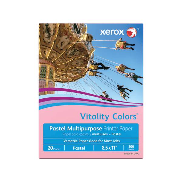 Xerox Copy Paper - Vitality Multipurpose Color Paper, 8-1/2" X 11"