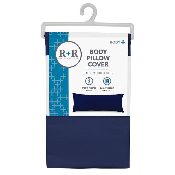 R+R Body Pillow Cover, Cobalt, 20 in x 48 in