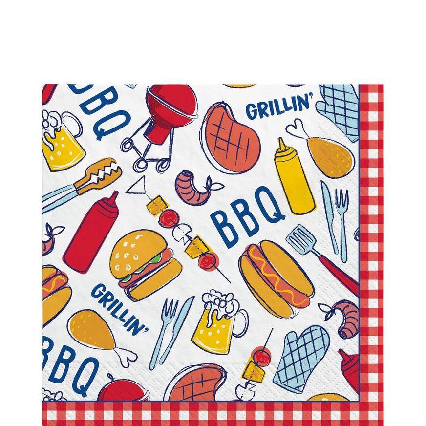 Grillin' and Chillin' Paper Lunch Napkins, 6.5in, 40ct