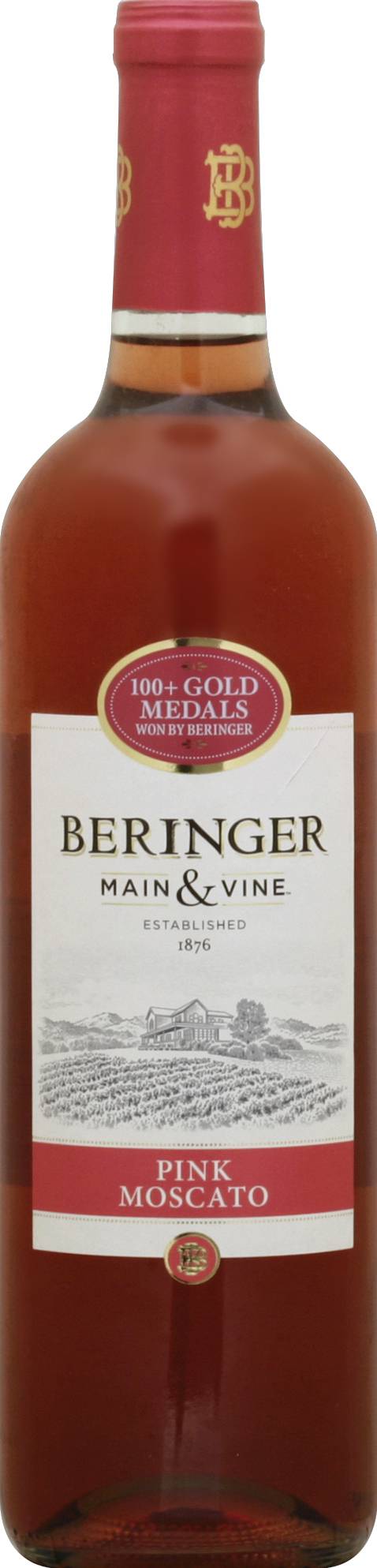 Beringer Pink Moscato Wine (750 ml)