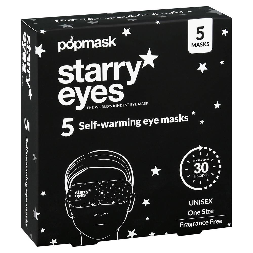 Popmask Fragrance Free Starry Eyes Self-Warming Eye Masks ( 5 ct)