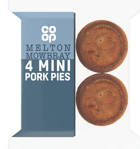 Co-op Melton Mowbray 4 Mini Pork Pies 200g