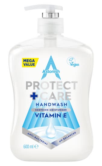 Astonish Protect + Care Anti Bacterial Hand Wash Vitamin E (600ml)