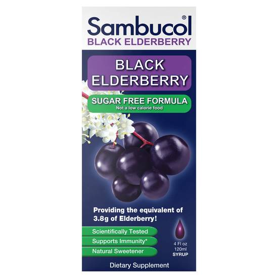 Sambucol Sugar Free Syrup Black Elderberry