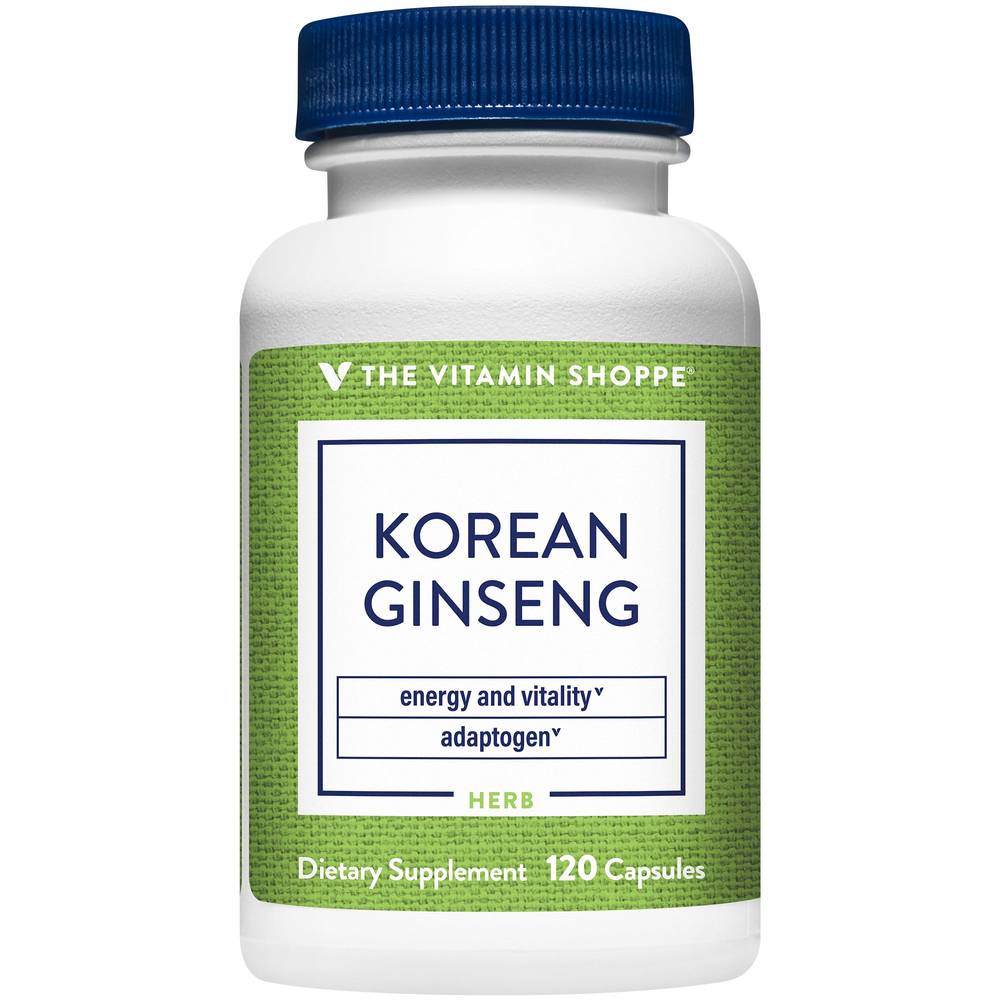 Korean Ginseng - Supports Energy & Vitality (120 Capsules)