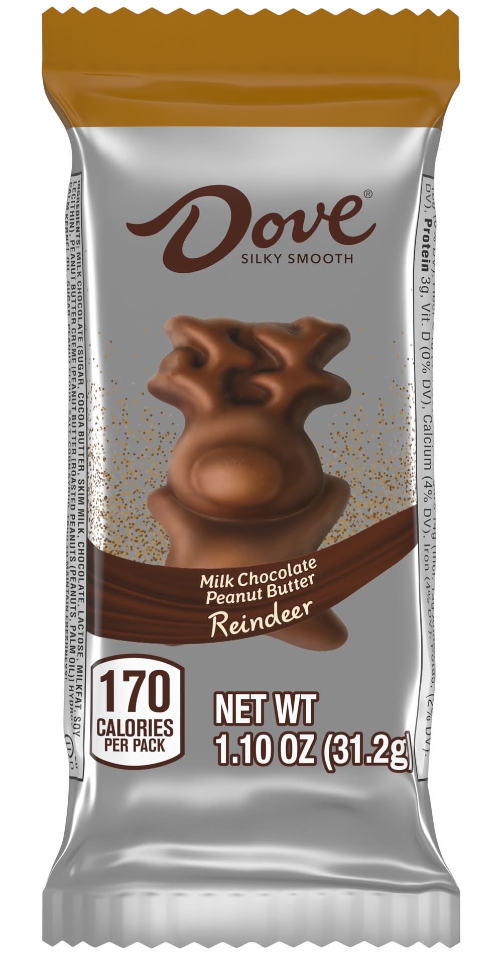 Dove Milk Chocolate Peanut Butter Reindeer Bar (1.1 oz)