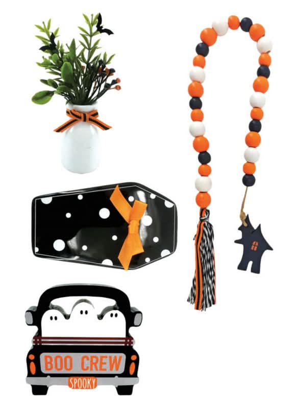 The Halloween Collection Boo Crew Halloween Tray Objects (4 ct)
