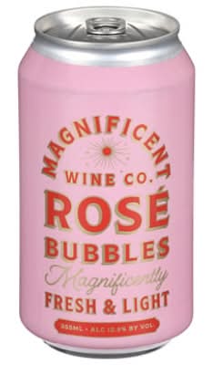 The Magnificent Wine Company Fresh & Light Rose Bubbles Wine (355 ml)