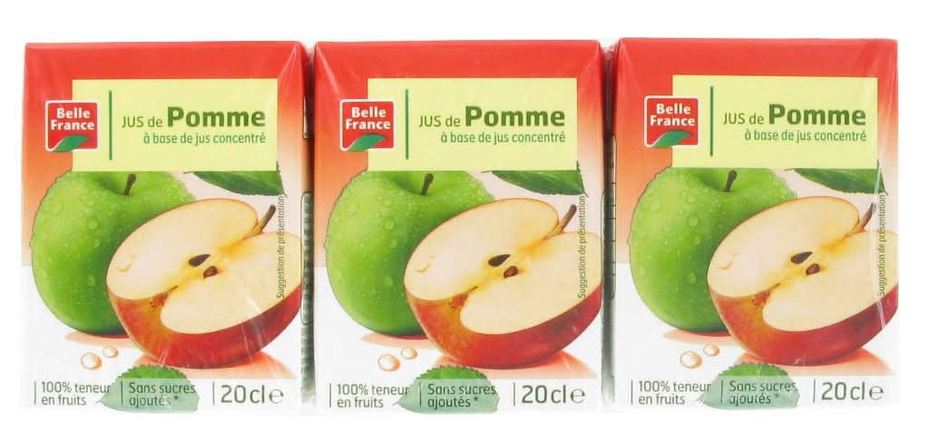 Belle France - Jus de pomme à base de concentré, pomme (6 )