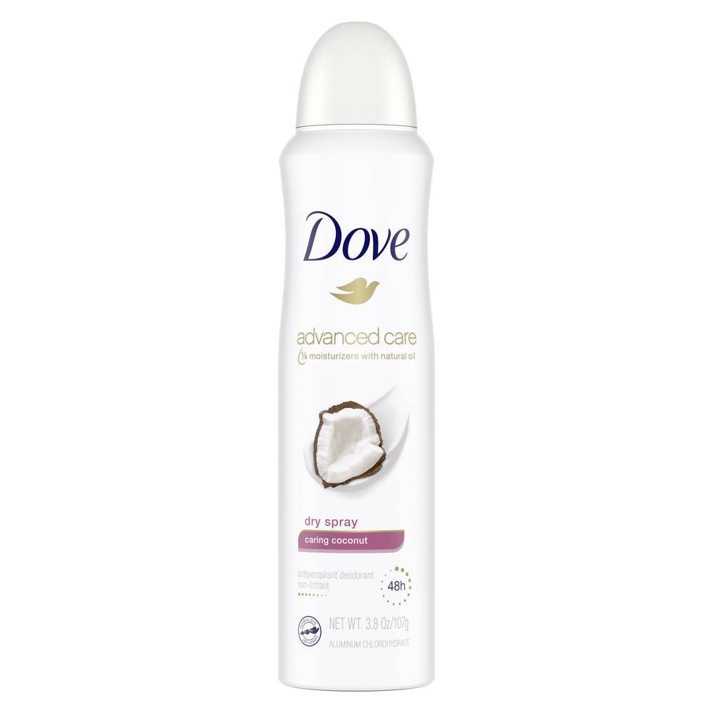 Dove Caring Coconut Dry Spray Antiperspirant Deodorant (3.8 oz)
