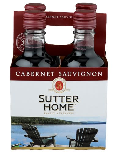 Sutter Home Cabernet Sauvignon 4 Pack Bottles