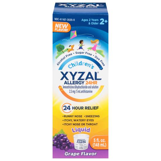 Xyzal Children's Oral Solution Grape