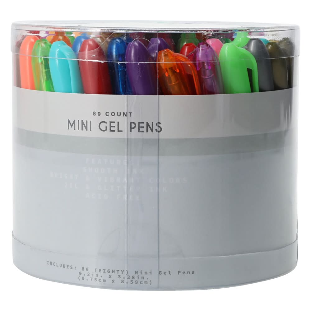 Mini Gel Pens 80-Pack