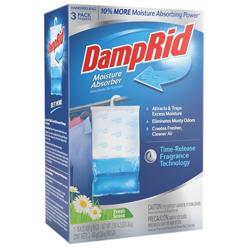 Damprid ganchos absorbentes de humedad (3 piezas)