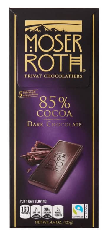 Moser Roth 85% Dark Chocolate Bar (4.4 oz)