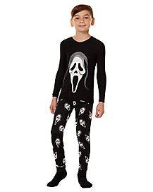 Kids Ghost Face Pajama Set (Child Extra Large)