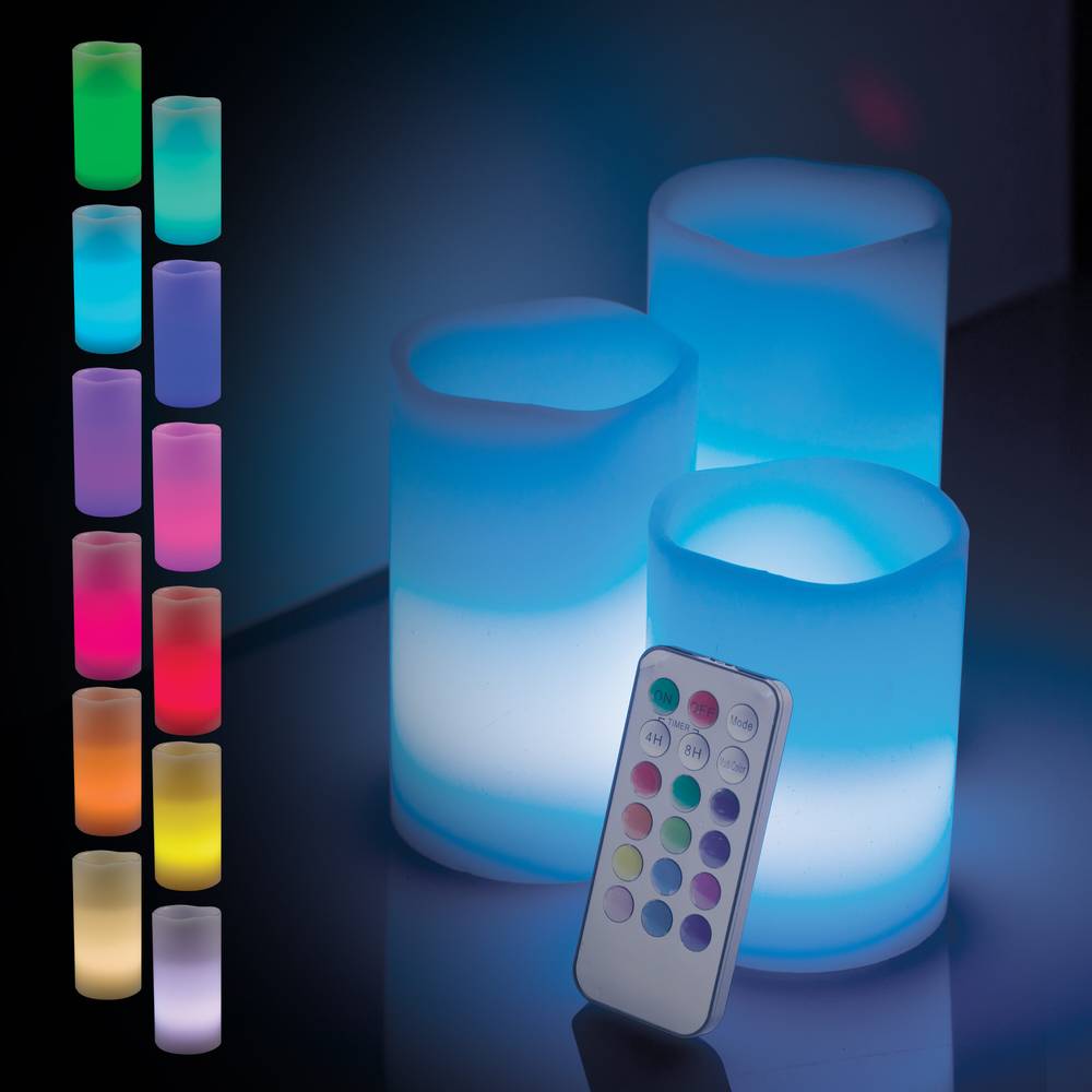 Enbrighten Basics Color-changing Flickering Candle White LED Night Light | 76151