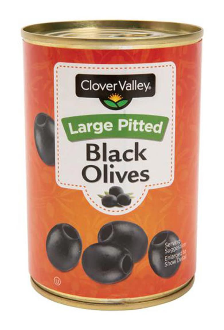 Clover Valley Large Pitted Black Olives 6 Oz