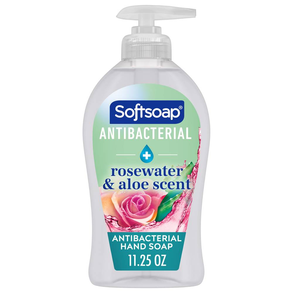 Softsoap Antibacterial + Sensitive Rose Water & Aloe Scent Hand Soap