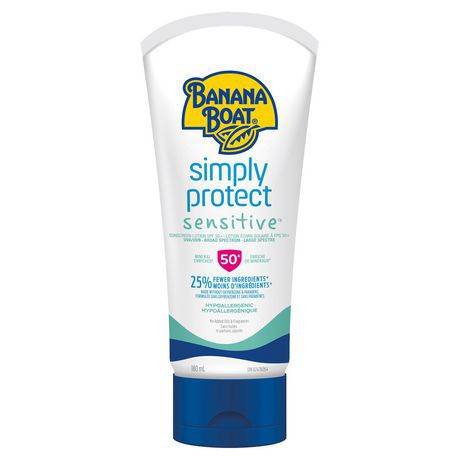 Banana Boat Simply Protect Sensitive Sunscreen Spf 50+ (180 ml)